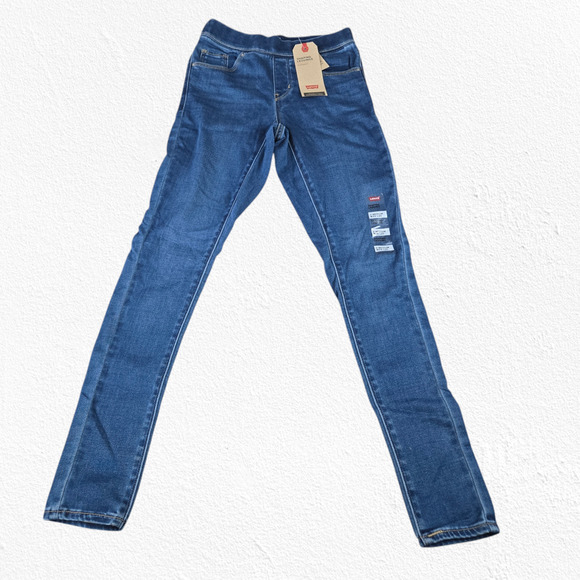 Levi's Medium Wash Mid Rise Shaping Leggings Jeggings Skinny Jeans Size 25 - Picture 9 of 10
